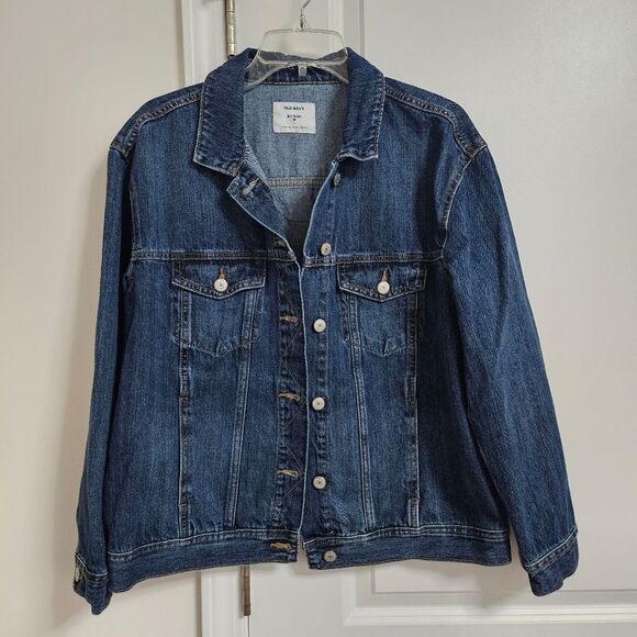 Fox Denim Jean Jacket Women’s Medium Blue Pockets Old Navy Nature Outdoor EUC - Picture 5 of 9
